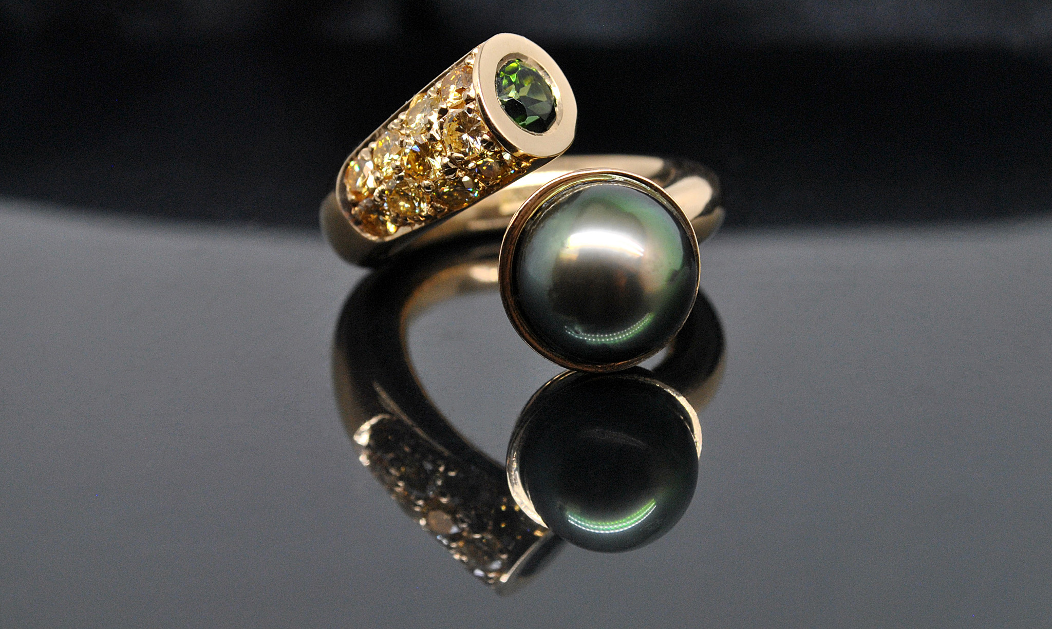 Unik ring i återvunnet guld – KJ Design